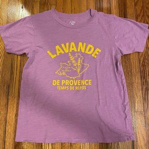 J. Crew Vintage Cotton French Lavande Tee - Size S